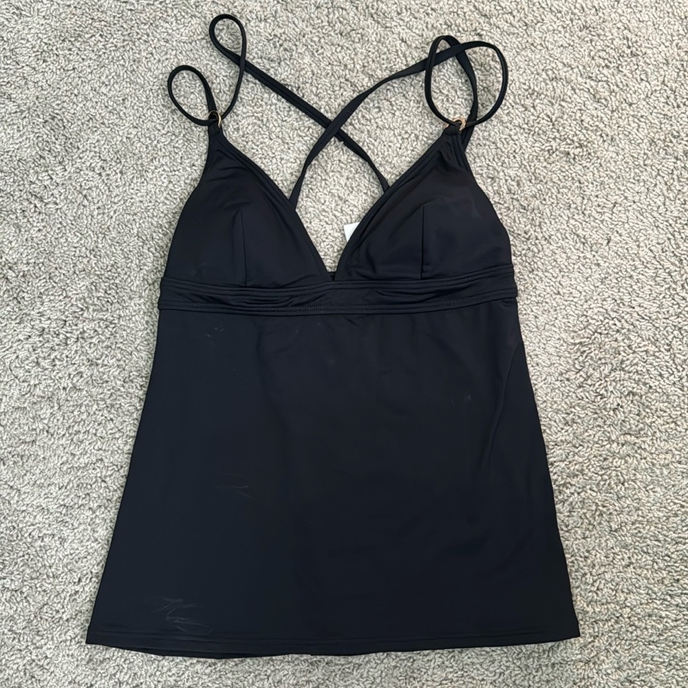 Loft Black tankini NWOT